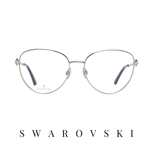 Swarovski Eyewear - Cat-Eye - Silver/Violet