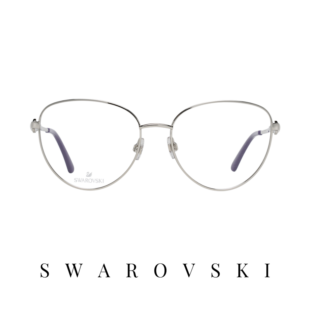 Swarovski Eyewear - Cat-Eye - Silver/Violet