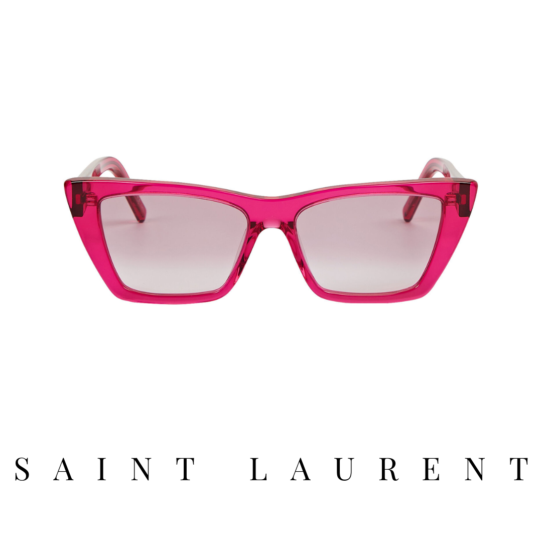 Saint Laurent - Cat-Eye - Transparent Magenta