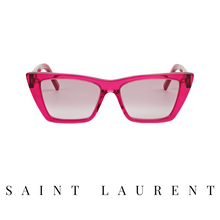 Saint Laurent - Cat-Eye - Transparent Magenta