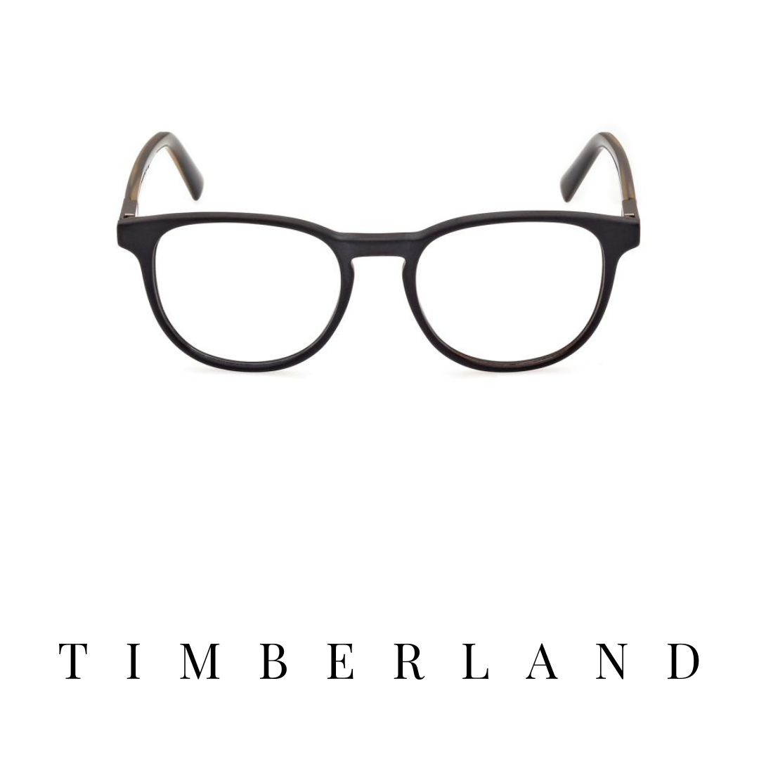 Timberland Eyewear - Round - Black Mat/Brown-Green