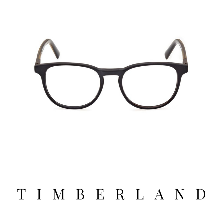 Timberland Eyewear - Round - Black Mat/Brown-Green