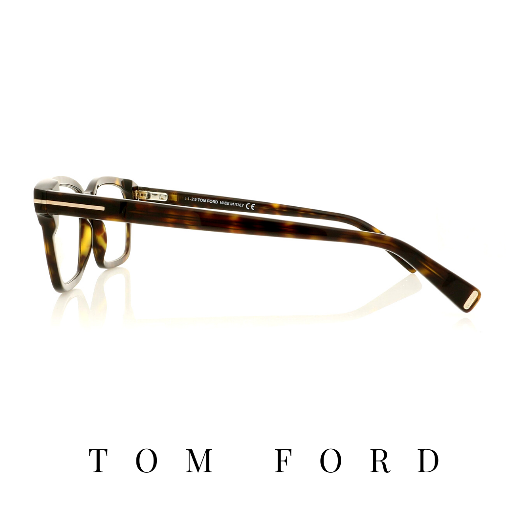 Tom Ford Eyewear - Rectangle - Unisex - Dark Havana