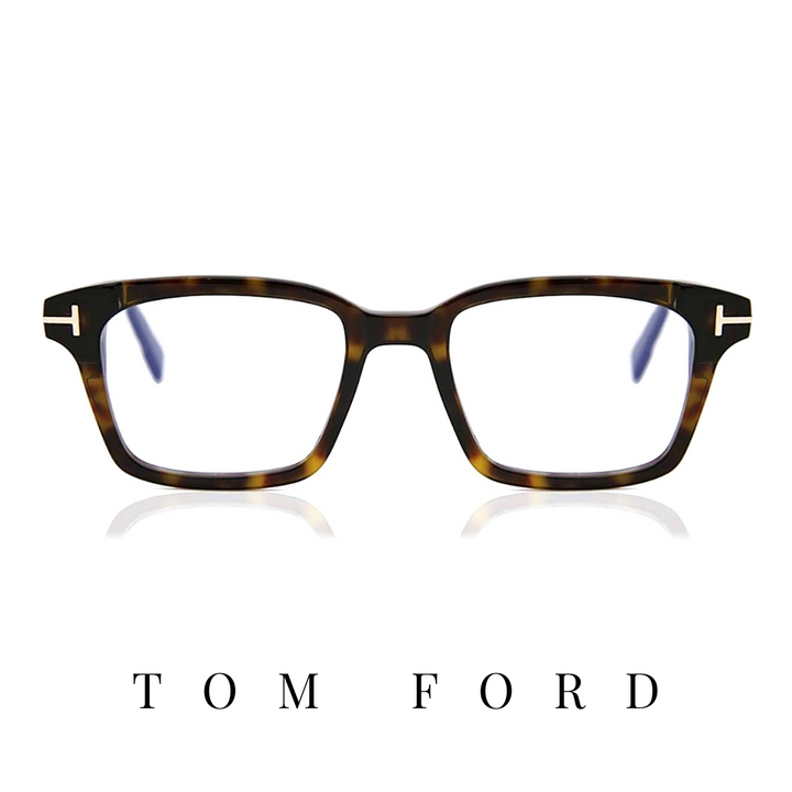 Tom Ford Eyewear - Rectangle - Unisex - Dark Havana