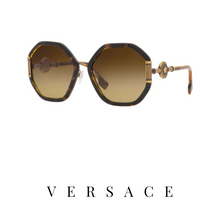 Versace - "Medusa Polis" - Heptagon - Havana/Gold