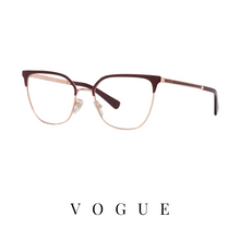Vogue Eyewear - Cat-Eye - Burgundy/Rose-Gold
