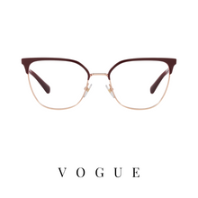 Vogue Eyewear - Cat-Eye - Burgundy/Rose-Gold