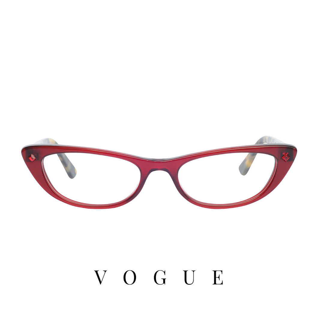 Vogue Eyewear - Mini Cat-Eye - Transparent Red/Tortoiseshell