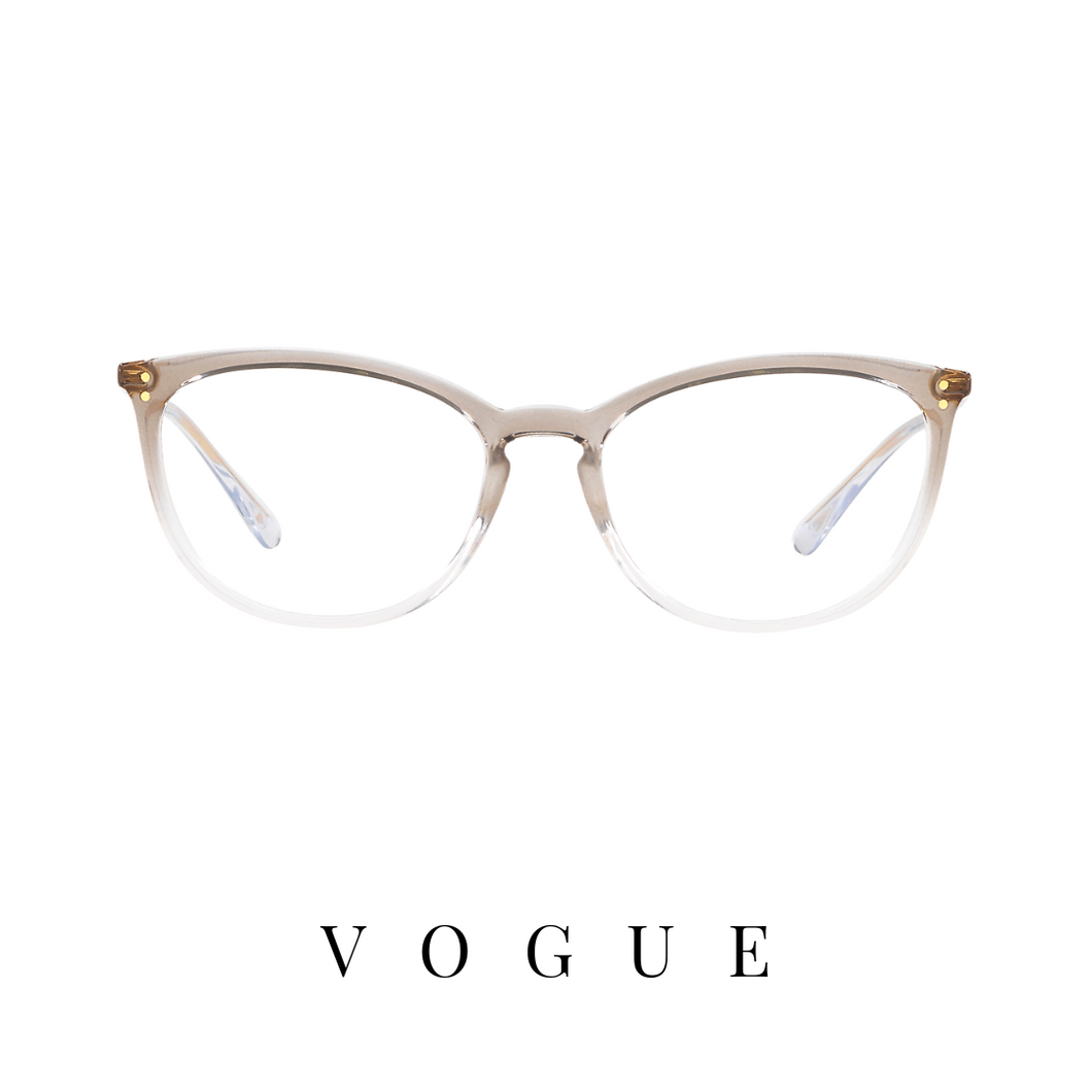 Vogue Eyewear - Mini Cat-Eye - Transparent Brown Gradient/Gold