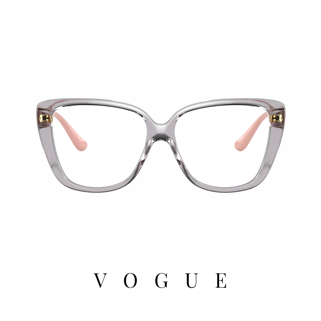 Vogue Eyewear - Oversized - Transparent Grey/Pink