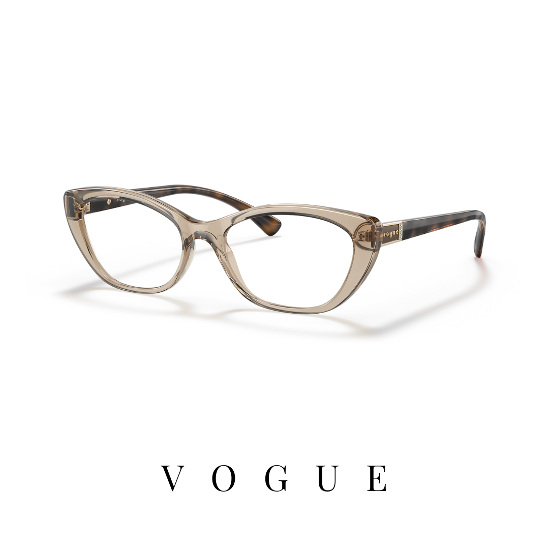 Vogue Eyewear - Mini Cat-Eye - Transparent Light Brown/Havana