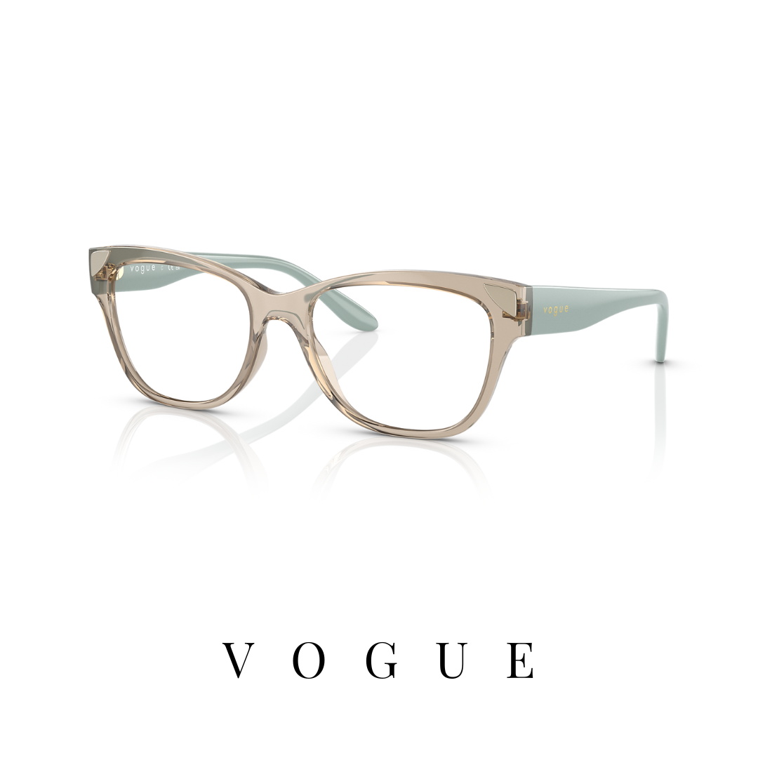 Vogue Eyewear - Cat-Eye - Transparent Caramel/Mint