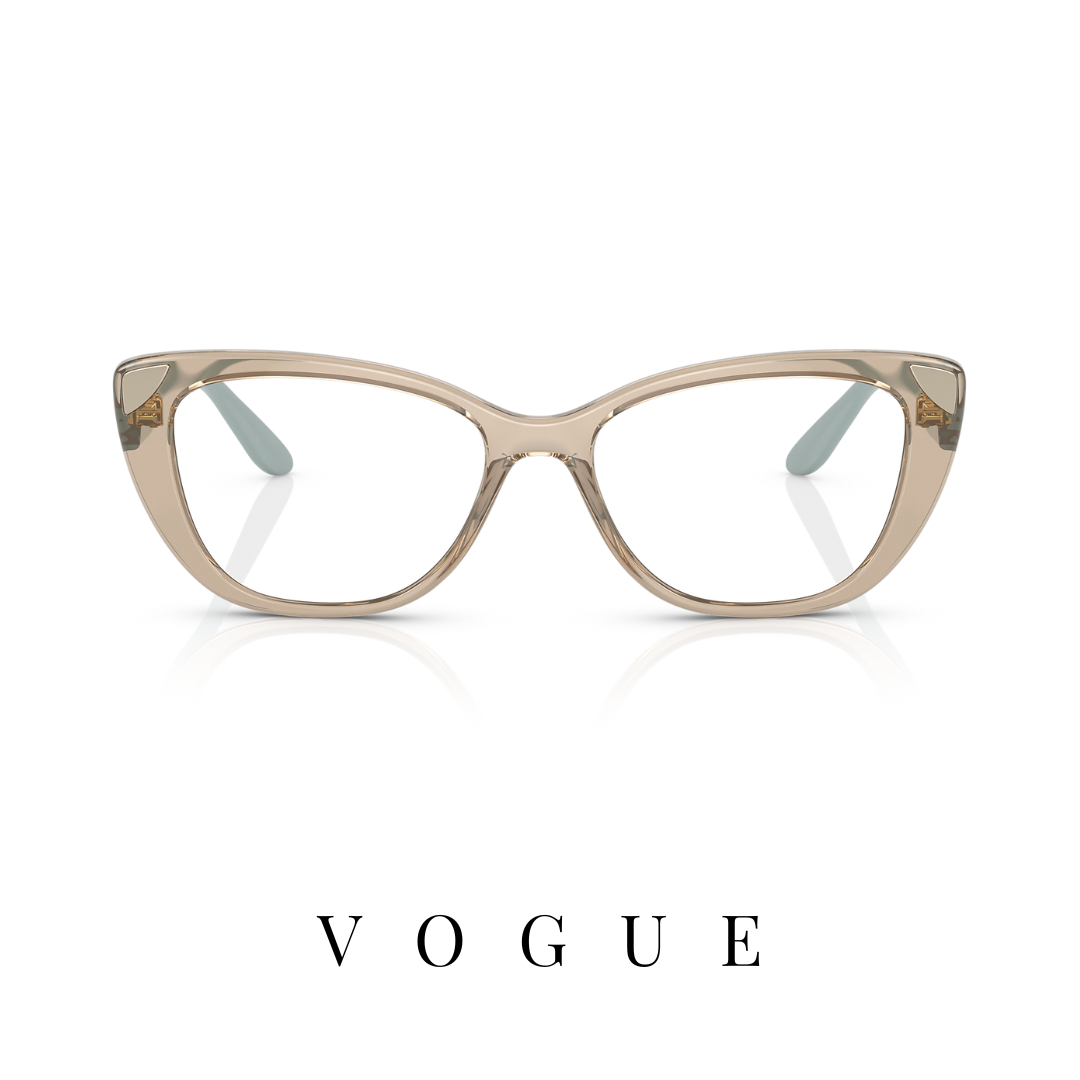Vogue Eyewear - Mini Cat-Eye - Transparent Caramel/Mint
