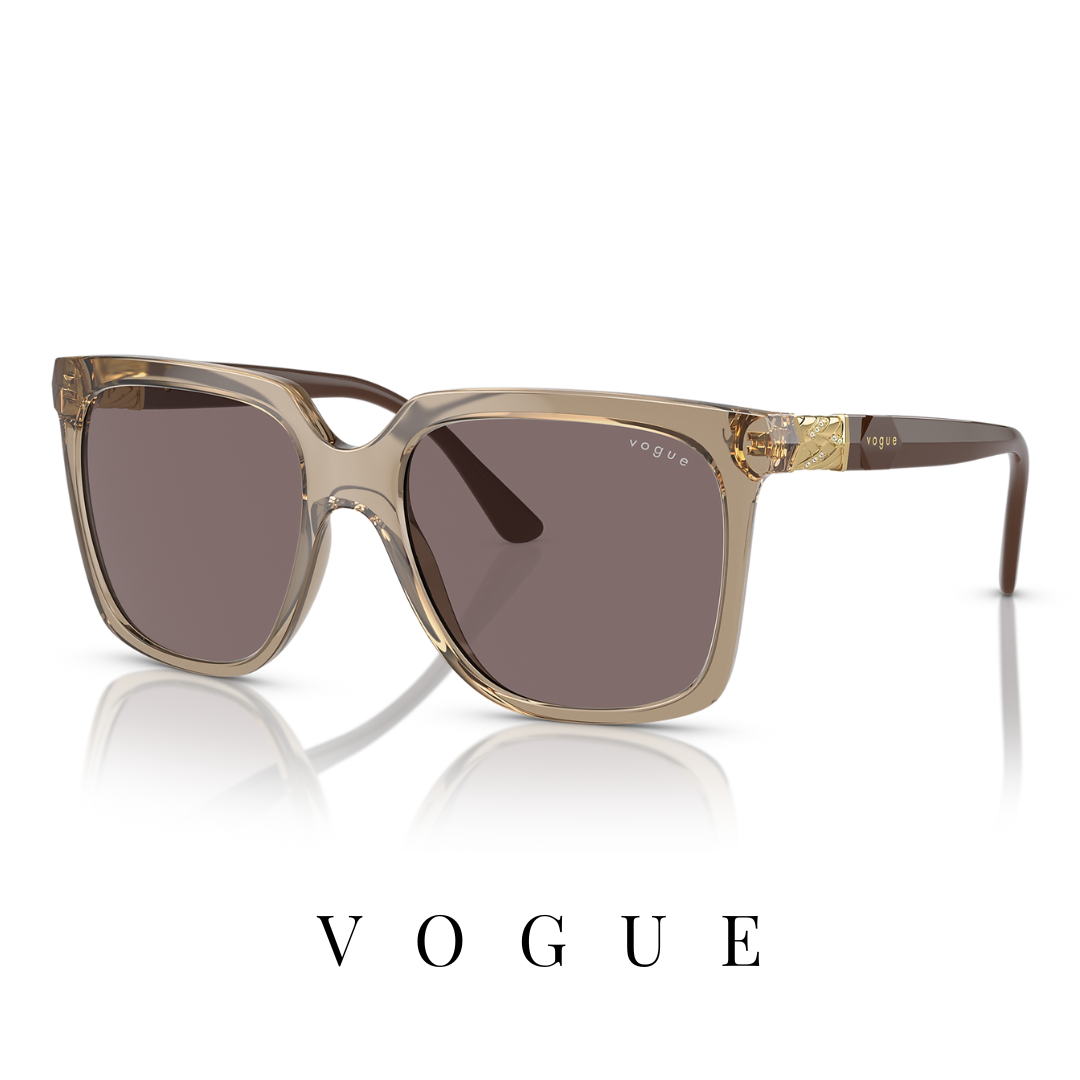 Vogue - Square - Transparent Light Brown/Brown
