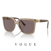 Vogue - Square - Transparent Light Brown/Brown