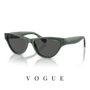 Vogue - Cat-Eye - Transparent Dark Green
