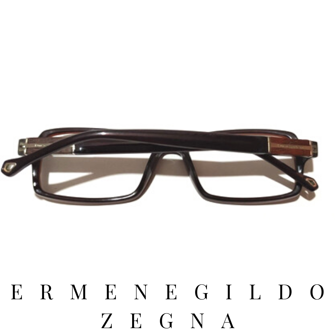 Ermenegildo Zegna Eyewear - Rectangle - Dark Brown